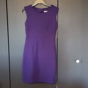 Purple midi dress